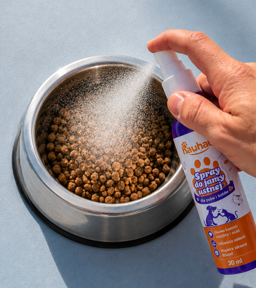HauHau spray dodawany do karmy psa